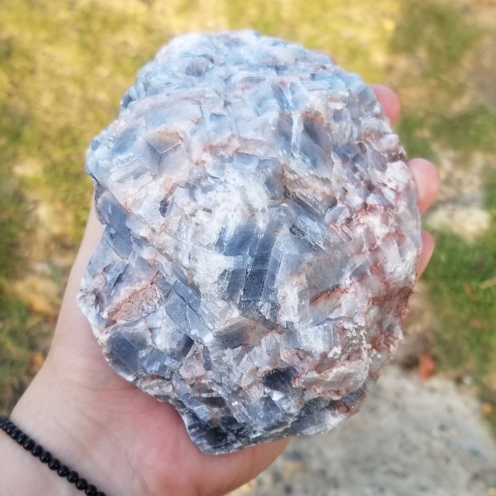 (SOLD LOCALLY) Raw Blue Calcite